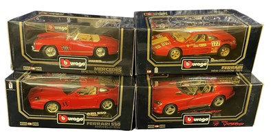 Lot 75 - A collection of boxed Bburago car models, to...