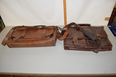 Lot 9 - Two leather satchels