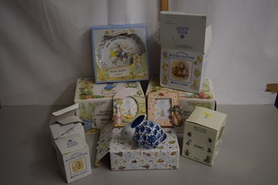 Lot 26 - Mixed Lot: Boxed Peter Rabbit children's tea...