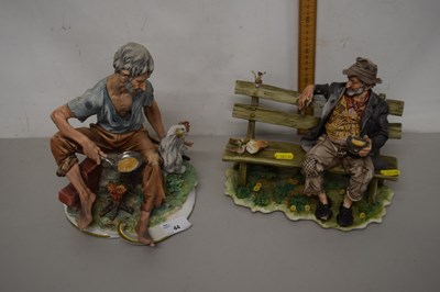 Lot 44 - Two capodimonte porcelain figures