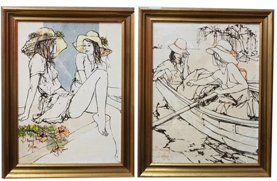 Lot 66 - Bernard Dufour (French,1922-2016), A pair of...