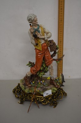 Lot 54 - An Italian porcelain model of a fisherman