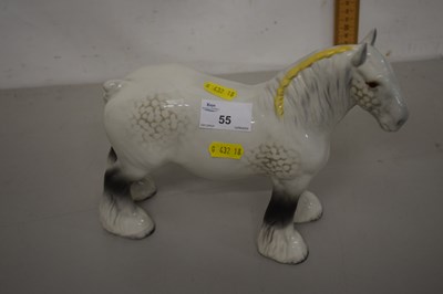 Lot 55 - A Beswick model of a dappled shire horse