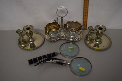 Lot 91 - Mixed Lot: Various silver plated wares to...