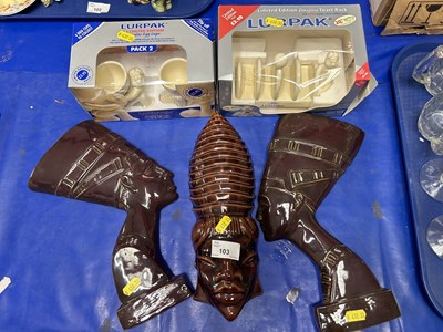 Lot 103 - Mixed Lot: Lurpak egg cups and toast rack...