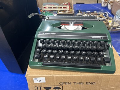 Lot 105 - A Silver Reed portable typewriter