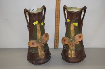 Lot 119 - Pair of early 20th Century vases with...