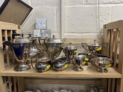 Lot 534 - Quantity of various silver plated tea wares