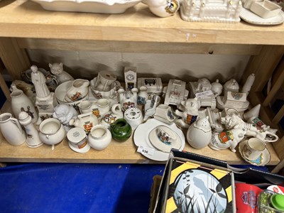 Lot 536 - Collection of various crested china wares