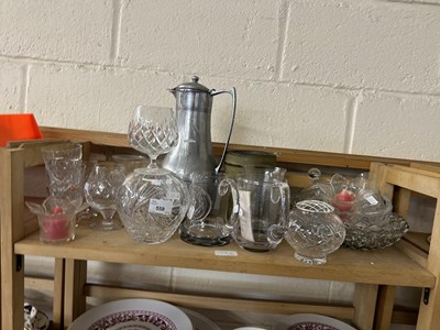 Lot 558 - Mixed Lot: Various assorted glass wares