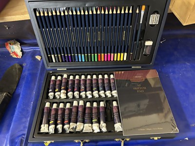 Lot 566 - A Boldmere artists paint and crayon box