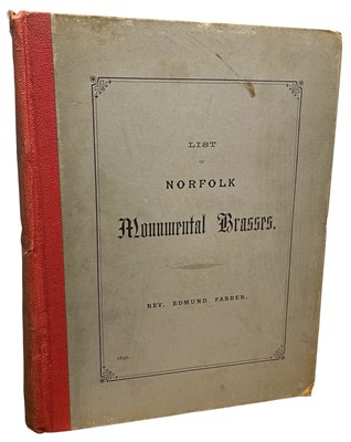 Lot 411 - REV EDMUND FARRER: A LIST OF MONUMENTAL...