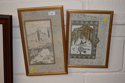 Lot 163 - A pair of reproduction mogul prints