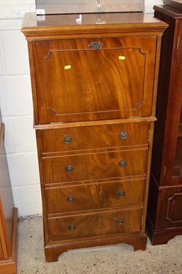 Lot 168 - A modern mahogany veneered drinks cabinet with...