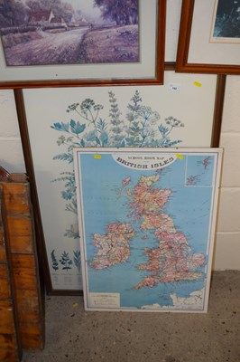 Lot 192 - A school room map of the British Isles...