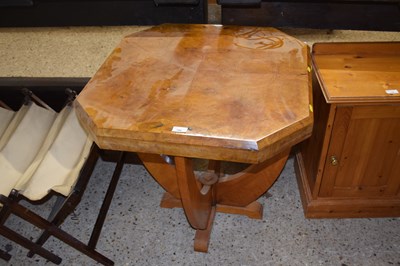 Lot 198 - An Art Deco style walnut veneered occasional...