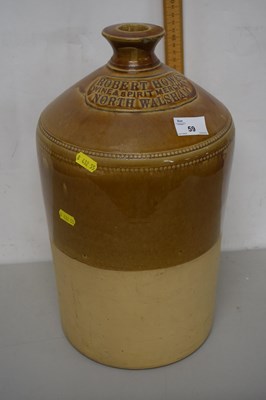 Lot 59 - Stoneware brewery jar marked Robert Howes,...