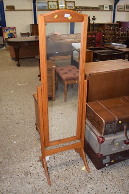 Lot 218 - Modern pine framed wall mirror