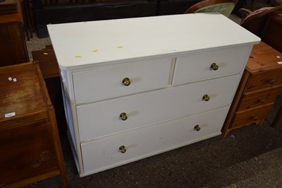 Lot 234 - A white finish four drawer bedroom chest