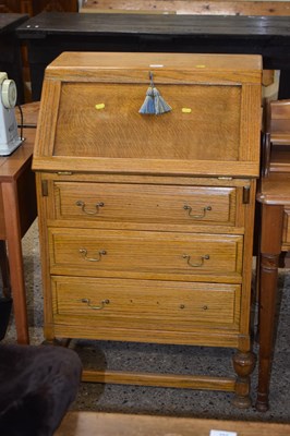 Lot 237 - Early 20th Century oak bureau