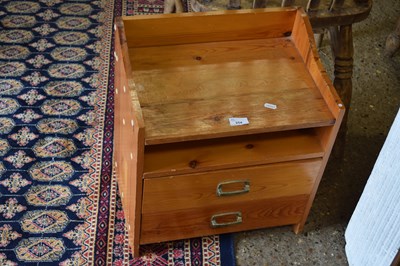 Lot 254 - A pine bedside cabinet