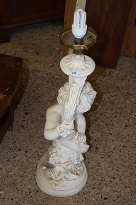 Lot 290 - A large composite figural lamp