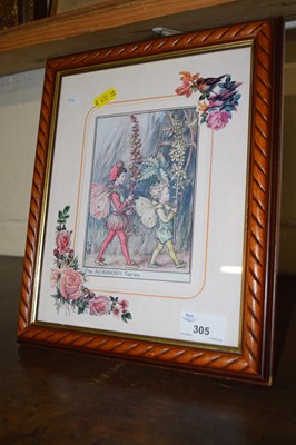 Lot 305 - Coloured print, The Igrimony Fairies, framed...