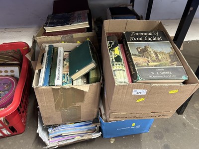 Lot 578 - Ten boxes of mixed books and magazines