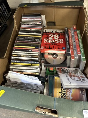 Lot 582 - One box of various assorted CD's and DVD's