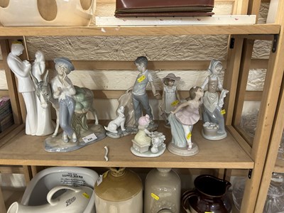 Lot 620 - Collection of Nao and other similar figurinesn...