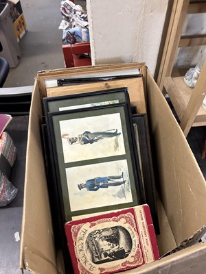 Lot 628 - Box of assorted mixed pictures