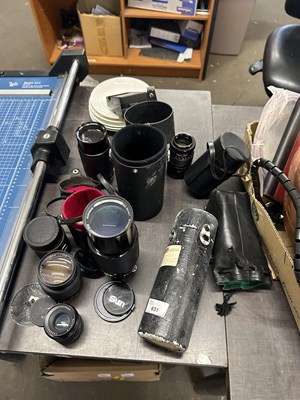 Lot 631 - Mixed Lot: Camera lenses to include Protonar...