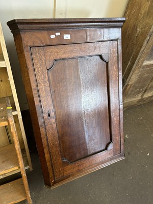 Lot 678 - Georgian oak corner cabinet