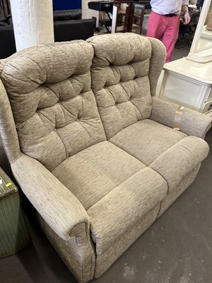 Lot 712 - A modern button back sofa