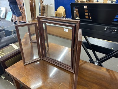 Lot 734 - Triple dressing table mirror