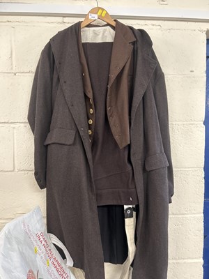 Lot 310 - Vintage gents overcoat, waistcoat and trousers