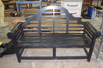 Lot 1047 - Hardwood garden bench