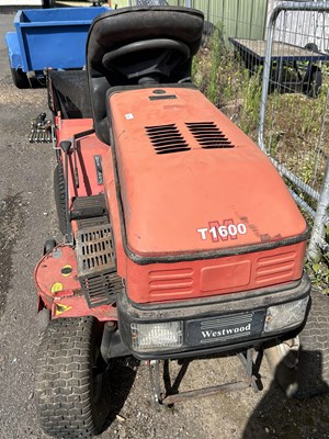 Lot 1057 - Westwood garden lawn tractor together with a...