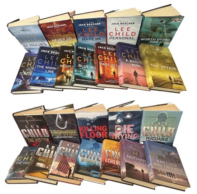 Lot 233 - ONE BOX: LEE CHILD first hardback editions,...