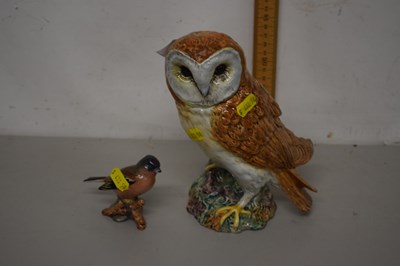 Lot 48 - A Beswick Barn Owl together with a Beswick...