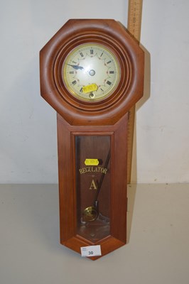 Lot 30 - Modern regulator wall clock