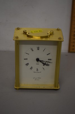 Lot 65 - Modern Lionel Peck carriage clock with quartz...