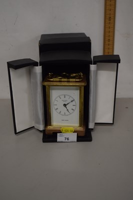 Lot 76 - Bayard of Paris, brass cased carriage clock...