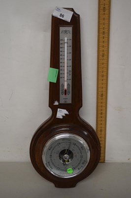 Lot 86 - Hardwood cased barometer