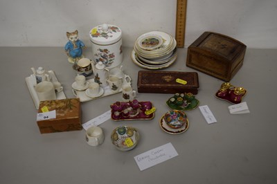 Lot 94 - Mixed Lot: Miniature Limoges tea set, crested...