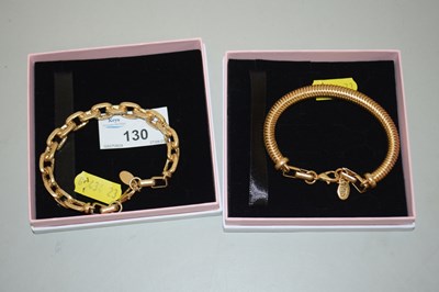 Lot 130 - Two gilt metal bracelets