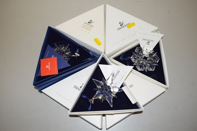 Lot 144 - Quantity of Swarovski Crystal Christmas ornaments