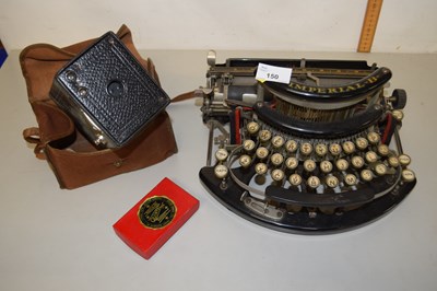 Lot 150 - An Imperial B typewriter together with a...