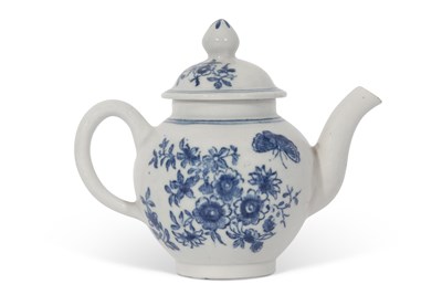 Lot 95 - Lowestoft Porcelain Toy Teapot c.1780
