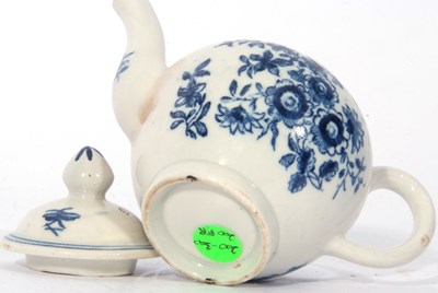Lot 95 - Lowestoft Porcelain Toy Teapot c.1780